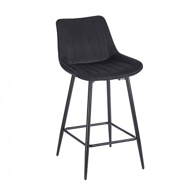 REPO BLACK VELVET ΥΦΑΣΜΑ 66εκ. ΣΚΑΜΠΟ ΜΕΤΑΛΛΙΚΟ 48X49X66-96εκ. ZITA PLUS 48X49X66-96εκ.