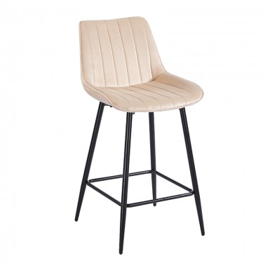 REPO BEIGE VELVET ΥΦΑΣΜΑ 66εκ. ΣΚΑΜΠΟ ΜΕΤΑΛΛΙΚΟ 48X49X66-96εκ. ZITA PLUS 48X49X66-96εκ.