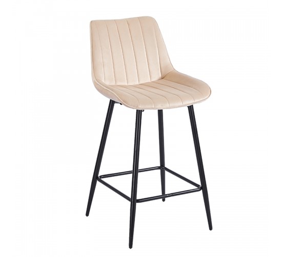 REPO BEIGE VELVET ΥΦΑΣΜΑ 66εκ. ΣΚΑΜΠΟ ΜΕΤΑΛΛΙΚΟ 48X49X66-96εκ. ZITA PLUS 48X49X66-96εκ.