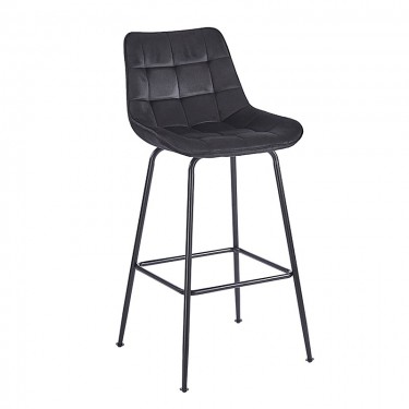 ERMINA BLACK VELVET ΥΦΑΣΜΑ 75εκ. ΣΚΑΜΠΟ ΜΕΤΑΛΛΙΚΟ 49X50X75-104εκ. ZITA PLUS 49X50X75-104εκ.