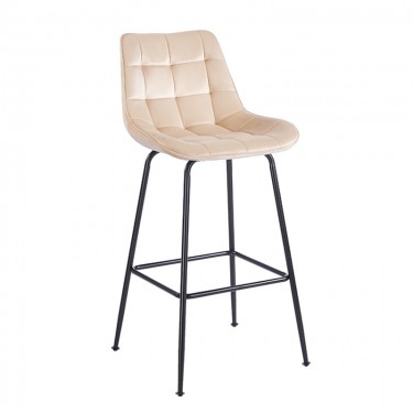 ERMINA BEIGE VELVET ΥΦΑΣΜΑ 75εκ. ΣΚΑΜΠΟ ΜΕΤΑΛΛΙΚΟ 49X50X75-104εκ. ZITA PLUS 49X50X75-104εκ.