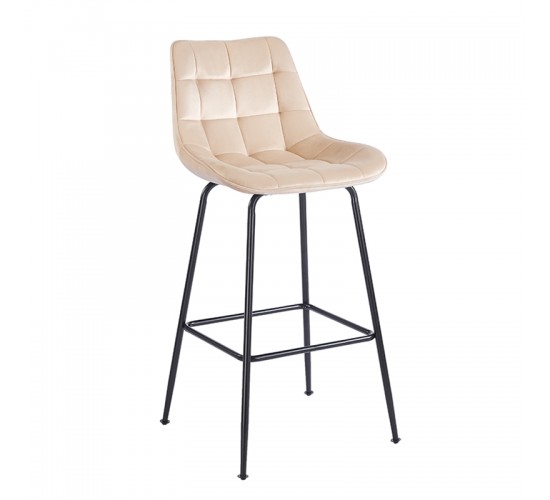 ERMINA BEIGE VELVET ΥΦΑΣΜΑ 75εκ. ΣΚΑΜΠΟ ΜΕΤΑΛΛΙΚΟ 49X50X75-104εκ. ZITA PLUS 49X50X75-104εκ.