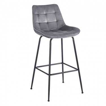 ERMINA GREY VELVET ΥΦΑΣΜΑ 75εκ. ΣΚΑΜΠΟ ΜΕΤΑΛΛΙΚΟ 49X50X75-104εκ. ZITA PLUS 49X50X75-104εκ.