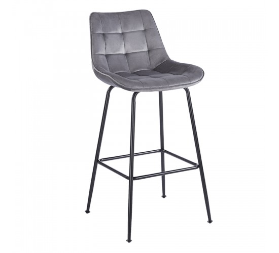 ERMINA GREY VELVET ΥΦΑΣΜΑ 75εκ. ΣΚΑΜΠΟ ΜΕΤΑΛΛΙΚΟ 49X50X75-104εκ. ZITA PLUS 49X50X75-104εκ.