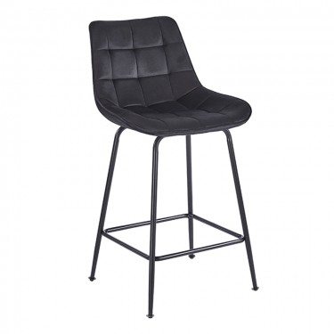 ERMINA BLACK VELVET ΥΦΑΣΜΑ 64εκ. ΣΚΑΜΠΟ ΜΕΤΑΛΛΙΚΟ 49X50X64-94εκ. ZITA PLUS 49X50X64-94εκ.