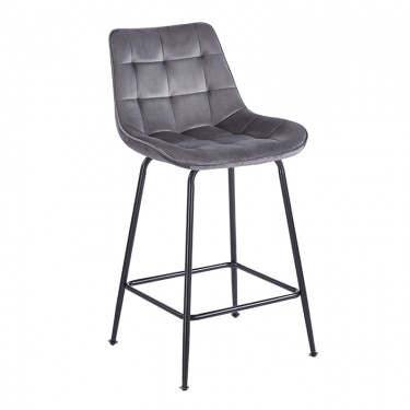 ERMINA GREY VELVET ΥΦΑΣΜΑ 64εκ. ΣΚΑΜΠΟ ΜΕΤΑΛΛΙΚΟ 49X50X64-94εκ. ZITA PLUS 49X50X64-94εκ.