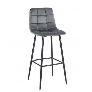 NORA GREY VELVET ΥΦΑΣΜΑ 75εκ. ΣΚΑΜΠΟ ΜΕΤΑΛΛΙΚΟ 45X42X75-110εκ. ZITA PLUS 45X42X75-110εκ.