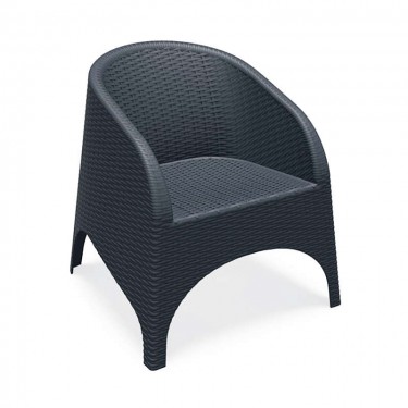 ARUBA DARK GREY ΠΟΛΥΘΡΟΝΑ ΠΟΛ/ΝΙΟΥ 74X75X80εκ. SIESTA 74X75X80εκ.