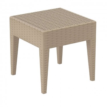 MIAMI TAUPE ΤΡΑΠΕΖΙ 45Χ45Χ45εκ. ΠΟΛ/ΝΙΟΥ SIESTA 45Χ45Χ45εκ.