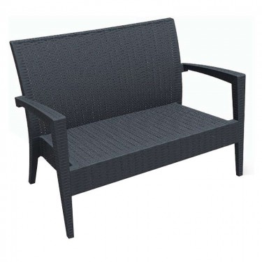 MIAMI DARK GREY ΚΑΝΑΠΕΣ 128Χ77Χ89εκ. ΠΟΛ/ΝΙΟΥ SIESTA 128Χ77Χ89εκ.