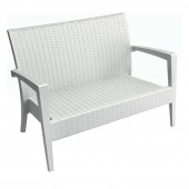 MIAMI WHITE ΚΑΝΑΠΕΣ 128Χ77Χ89εκ. ΠΟΛ/ΝΙΟΥ SIESTA 128Χ77Χ89εκ.