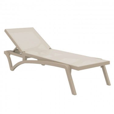 PACIFIC ΞΑΠΛΩΣΤΡΑ TAUPE/TAUPE ΠΟΛ/ΝΙΟΥ 193X68X35εκ. SIESTA 193X68X35εκ.