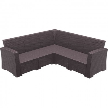 MONACO BROWN ΓΩΝΙΑ ΠΟΛ/ΝΙΟΥ 207Χ207Χ79εκ. SIESTA 207Χ207Χ79εκ.