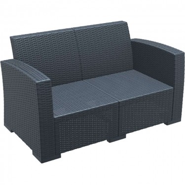 MONACO DARK GREY 2ΘΕΣΙΟΣ ΚΑΝΑΠΕΣ ΠΟΛ/ΝΙΟΥ 140X79X79εκ. SIESTA 140X79X79εκ.