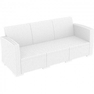 MONACO WHITE 3ΘΕΣΙΟΣ ΚΑΝΑΠΕΣ ΠΟΛ/ΝΙΟΥ 198X79X79εκ. SIESTA 198X79X79εκ.