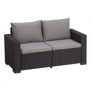 CALIFORNIA ΑΝΘΡΑΚΙ 2ΘΕΣ.ΚΑΝΑΠΕΣ ΜΕ ΜΑΞ. 141Χ68Χ72εκ. ZITA PLUS 141Χ68Χ72εκ.