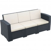 MONACO DARK GREY 3ΘΕΣ.ΚΑΝΑΠΕΣ ΜΕ ΜΑΞ. ΠΟΛ/ΝΙΟΥ 198Χ79Χ79εκ. SIESTA 198Χ79Χ79εκ.