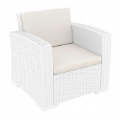 MONACO WHITE ΠΟΛΥΘΡΟΝΑ ΜΕ ΜΑΞ. ΠΟΛ/ΝΙΟΥ 82Χ79Χ79εκ. SIESTA 82Χ79Χ79εκ.