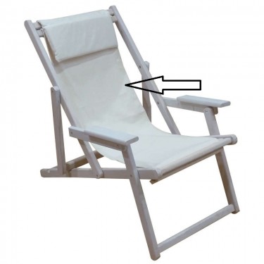 TORINO ΥΦΑΣΜΑ ΕΚΡΟΥ ΜΕ ΜΑΞΙΛΑΡΙ ΓΙΑ ΣΕΖΛΟΝΓΚ 118X43εκ. ZITA PLUS 118X43εκ.