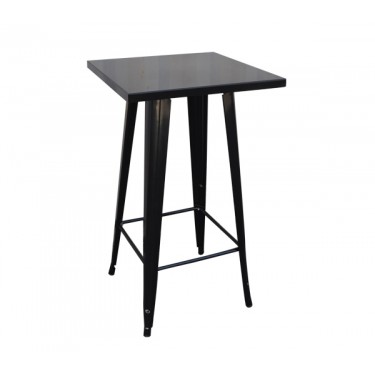 RELIX Τραπέζι Bar-Pro, Μέταλλο Βαφή Antique Black  60x60x101cm [-Μαύρο-] [-Μέταλλο-] Ε5203,10