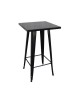RELIX Τραπέζι Bar-Pro, Μέταλλο Βαφή Antique Black  60x60x101cm [-Μαύρο-] [-Μέταλλο-] Ε5203,10