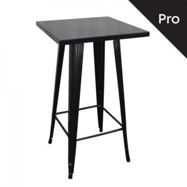 RELIX Τραπέζι Bar-Pro, Μέταλλο Βαφή Antique Black  60x60x101cm [-Μαύρο-] [-Μέταλλο-] Ε5203,10