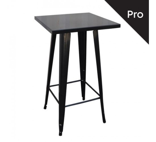 RELIX Τραπέζι Bar-Pro, Μέταλλο Βαφή Antique Black  60x60x101cm [-Μαύρο-] [-Μέταλλο-] Ε5203,10