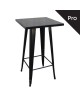 RELIX Τραπέζι Bar-Pro, Μέταλλο Βαφή Antique Black  60x60x101cm [-Μαύρο-] [-Μέταλλο-] Ε5203,10