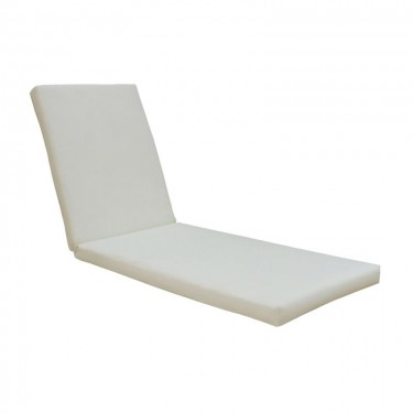 SUNLOUNGER Μαξιλάρι Ξαπλώστρας Ύφασμα Εκρού Water Repellent, Foam Polyester Φερμουάρ-Velcro  196(78 118)x60x7cm [-Εκρού-] [-Ύφασμα-] Ε2017