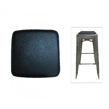 RELIX Κάθισμα για Σκαμπό, Pvc Μαύρο (Μαγνητικό)  27x27cm [-Μαύρο-] [-PU - PVC-] Ε519,2Σ