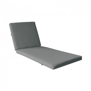 VERANO Μαξιλάρι Ξαπλώστρας (A) Ύφασμα Γκρι Water Repellent με Φερμουάρ - Velcro  208(76 132)x69/8cm [-Γκρι-] [-Ύφασμα-] Ε225,Μ2