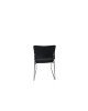 VENUS Kαρέκλα Γραφείου Επισκέπτη, Στοιβαζόμενη Μέταλλο Χρώμιο, Pu Μαύρο  52x52x83cm [-Μαύρο-] [-PU - PVC - Bonded Leather-] ΕΟ554,W
