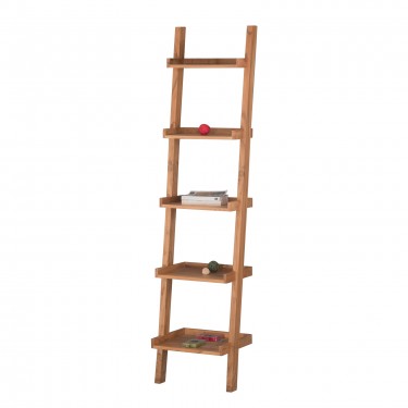 LADDER Βιβλιοθήκη - Ραφιέρα Ξύλο Ακακία Φυσικό  45x35x190cm [-Φυσικό-] [-Ξύλο-] ΕΑ7019