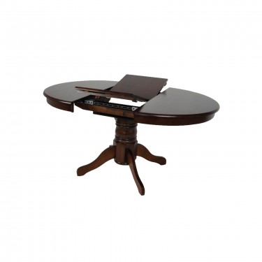 NIRVANA Τραπέζι Ροτόντα Τραπεζαρίας-Κουζίνας, Επεκτεινόμενο, Καρυδί  Φ106 ( 30)x75cm [-Καρυδί-] [-Ξύλο-] Ε7680,2