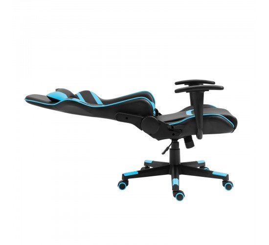 BF9050 Gaming Πολυθρόνα Γραφείου, Ανάκλιση Πλάτης έως 90°, Pu Μαύρο - Μπλε  67x69x124/134cm [-Μαύρο/Μπλε-] [-PU - PVC - Bonded Leather-] ΕΟ588,2