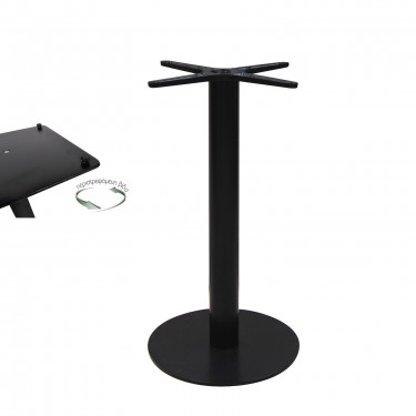 PRATO-R Βάση Τραπεζιού/10,00Kg Μέταλλο Μαύρο (με ρεγουλατόρο)  Φ40cm H.73cm [-Μαύρο-] [-Μέταλλο-] Ε070,7R