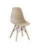 ART Wood Καρέκλα Τραπεζαρίας Κουζίνας Ξύλο - PP Tortora  46x52x82cm [-Φυσικό/Μπεζ-Tortora-Sand-Cappuccino-] [-Ξύλο/PP - PC - ABS-] ΕΜ123,9W