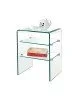 GLASSER Ραφιέρα Clear  2 Ράφια - Γυαλί 10mm / 6mm  50x40x58cm [-Clear-] [-Bent Glass - Γυαλί-] ΕΜ729