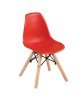 ART Wood Kid Καρέκλα Ξύλο - PP Κόκκινο  32x34x57cm [-Φυσικό/Κόκκινο-] [-Ξύλο/PP - PC - ABS-] ΕΜ123,ΚR