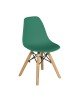 ART Wood Kid Καρέκλα Ξύλο - PP Πράσινο  32x34x57cm [-Φυσικό/Πράσινο-] [-Ξύλο/PP - PC - ABS-] ΕΜ123,ΚG