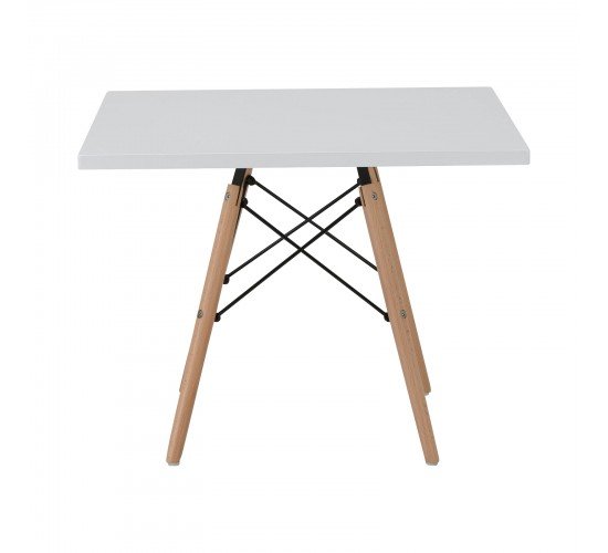 ART Wood Kid Τραπέζι Άσπρο MDF  60x60x49cm [-Φυσικό/Άσπρο-] [-Ξύλο-] Ε708Κ,1