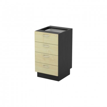 EXECUTIVE Συρταριέρα Επέκτασης Dark Grey - Beech  40x45x73cm [-Ανθρακί-, -Φυσικό-] [-Melamine-] ΕΟ999Ε,1