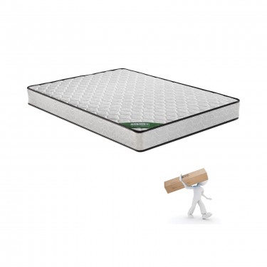 ΣΤΡΩΜΑ Bonnell Spring Roll Pack, Διπλής Όψης (1)  90x190x19cm [-Άσπρο-] [-Spring/Διπλής Όψης-] Ε2054,6Β