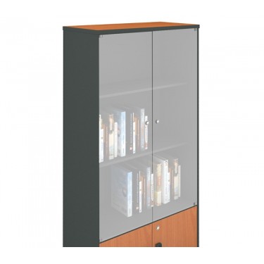 Γυάλινες πόρτες Βιβλιοθήκης-Α Γραφείου  Για ΕΟ124,7 & ΕΟ126,7 [-Διάφανο-] [-Γυαλί-] ΕΟ124,8