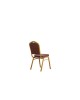 HILTON Καρέκλα Μέταλλο Βαφή Gold, Ύφασμα Καφέ  44x55x93cm [-Μπεζ-Tortora-Sand-Cappuccino-, -Χρυσό-] [-Μέταλλο-, -Ύφασμα-] ΕΜ513,9