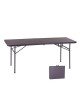 BLOW Τραπέζι Συνεδρίου - Catering Πτυσσόμενο (Βαλίτσα), HDPE Καρυδί  180x74x74cm [-Καρυδί/Γκρι-] [-Μέταλλο/PP - ABS - Polywood-] ΕΟ179,2