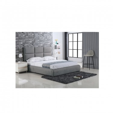 MAXIM Κρεβάτι Διπλό, για Στρώμα 160x200cm, Ύφασμα Σκούρο Γκρι  183x220x121cm [-Ανθρακί-] [-Ύφασμα-] Ε8080,3