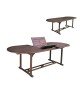 GARDEN Τραπέζι Επεκτεινόμενο Oval, Ξύλο Acacia  180/240x90 H.74cm [-Καρυδί-] [-Ξύλο-] Ε20212,9