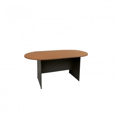 ΣΥΝΕΔΡΙΟΥ-A Τραπέζι Οβάλ Απόχρωση Dark Grey - Cherry  240x120x75cm [-Ανθρακί-, -Κερασί-] [-Melamine-] ΕΟ123,1