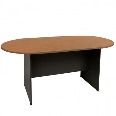 ΣΥΝΕΔΡΙΟΥ-A Τραπέζι Οβάλ Απόχρωση Dark Grey - Cherry  240x120x75cm [-Ανθρακί-, -Κερασί-] [-Melamine-] ΕΟ123,1